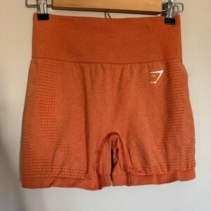 Gymshark Women's Vital Seamless 2.0 Shorts High Waist Apricot Orange Marl Size S